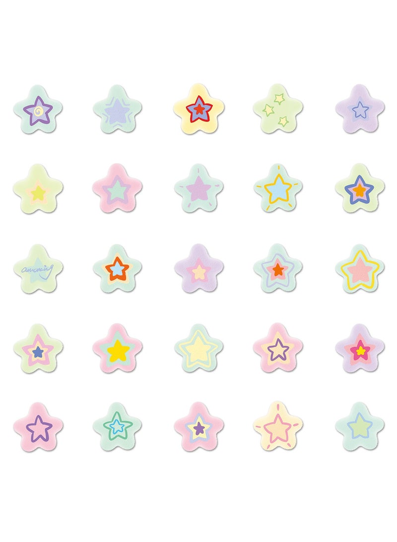 قوس قزح أورينبو ملصقات نجوم كرتونية لطيفة للمراهقين والأولاد والبنات والأطفال، 50 قطعة من ملصقات الفينيل المقاومة للماء لأجهزة الكمبيوتر المحمول والتابلت وقوارير المياه ودفاتر القصاصات والهواتف وأجهزة الكمبيوتر المحمولة وحقائب اليد ومجموعة ملصقات جميلة - Image 4