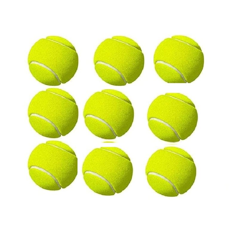 Spiro Soft Cricket Balls Practice, Training for All Age Group, Recommended for Indoor/Outdoor Street & Beach Cricket (Pack of Nine) (Multicolor) (Type : Cricket Tennis Ball) (Weight : Light) - Image 1