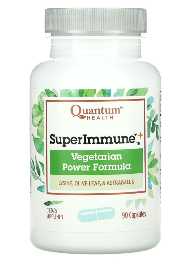 Quantum Health SuperImmune+ Vegetarian Power Formula 90 Capsules 