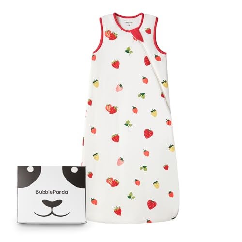 Okayinn BubblePanda Rayon Made from Bamboo Sleep Sack 0-6 Months 1.0 Tog Soft Toddler Sleeping Sack 3-6 Months for Infant Newborn Babies 2-Way Zipper Baby Wearable Blanket 0-3 Months - Image 1
