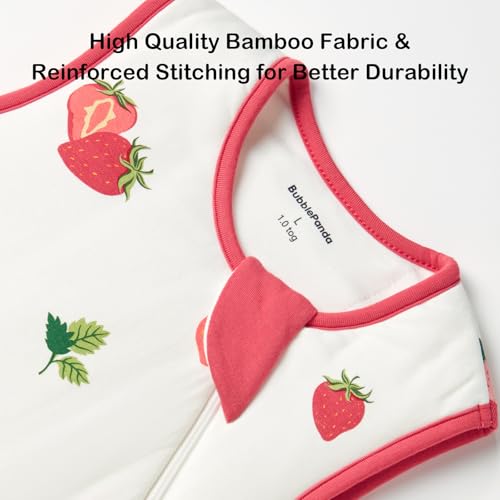 Okayinn BubblePanda Rayon Made from Bamboo Sleep Sack 0-6 Months 1.0 Tog Soft Toddler Sleeping Sack 3-6 Months for Infant Newborn Babies 2-Way Zipper Baby Wearable Blanket 0-3 Months - Image 5