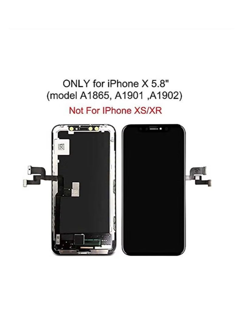 Phoni LCD Screen Replacement For iPhone X Black - Image 2