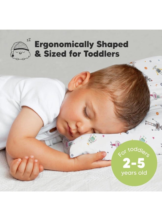 KeaBabies Toddler Pillow with Pillowcase - 13x18 My Little Dreamy Kids Travel Bed Pillows for Sleeping  - Image 2