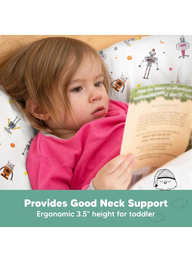 KeaBabies Toddler Pillow with Pillowcase - 13x18 My Little Dreamy Kids Travel Bed Pillows for Sleeping  - Image 5