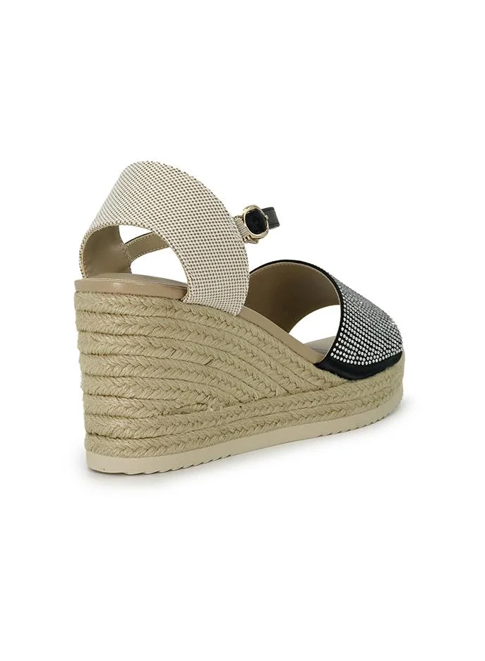 Cuple Embellished Wedge Heel Sandals