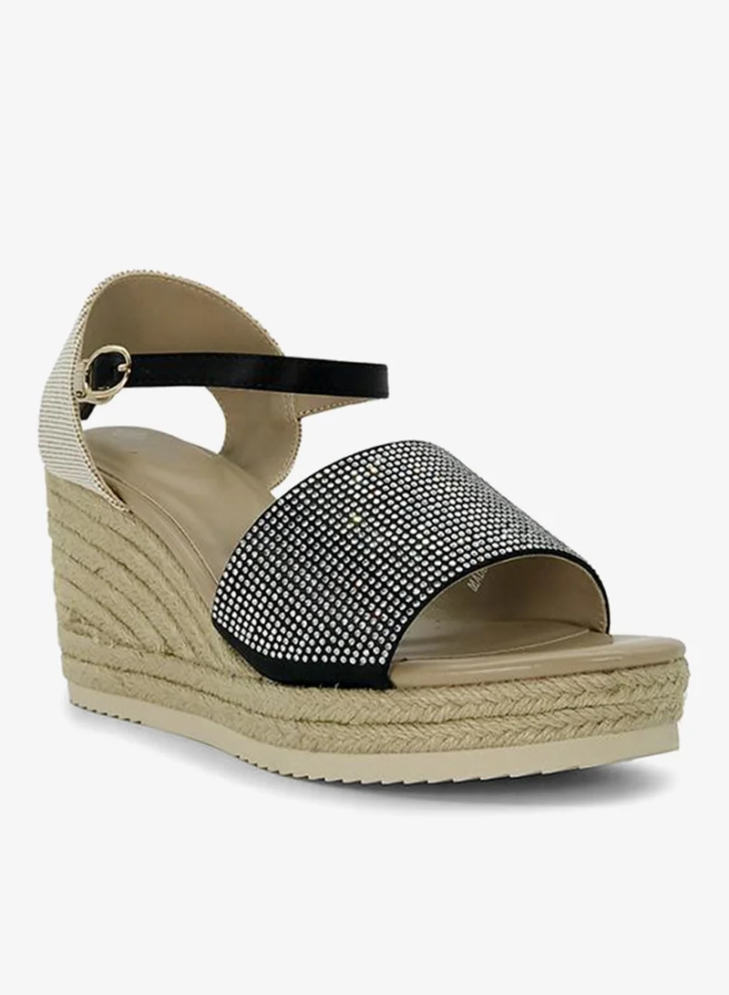 كابلي صندل إسفين مريح