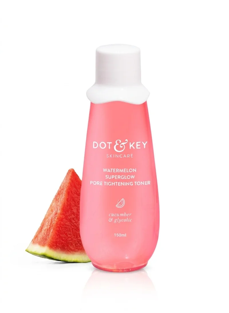 Dot & Key Dot & Key Watermelon SuperGlow Glycolic Face Pore Tightening Toner | for Glowing Skin | Alcohol Free, Toner for Uneven Skin Tone | For All Skin Types | 150ml