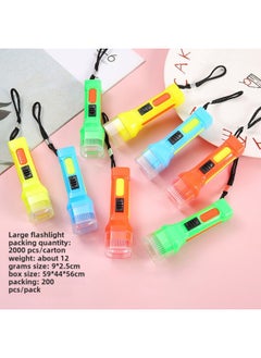 Luminous Toy Small Gift Super Bright Small Flashlight Convenient Mini Lighting Flashlight Kindergarten Children's Prize Gift-Specifications:Large Flashlight Color Mix (2000/box)