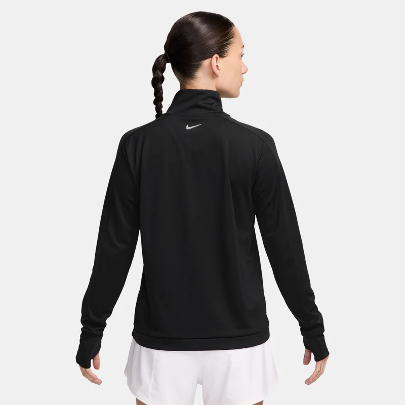 Nike Black Women's Swoosh Dri-FIT 1/2-Zip Mid Layer Running Top for Women | Best Price UAE