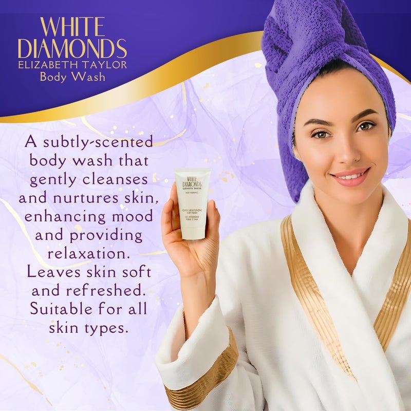 Elizabeth Taylor White Diamonds Perfume for Women EDT 4 Piece Gift Set 1.7 Ounce - Image 5