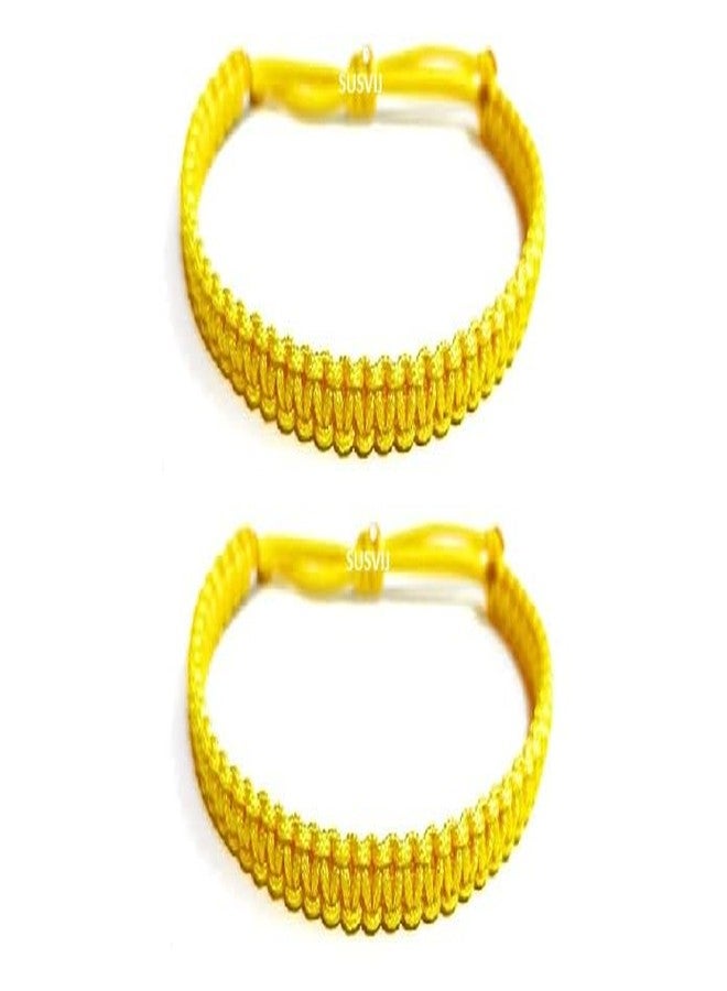 SUSVIJ EVIL EYE YELLOW THREAD PACK OF 2 - Image 1