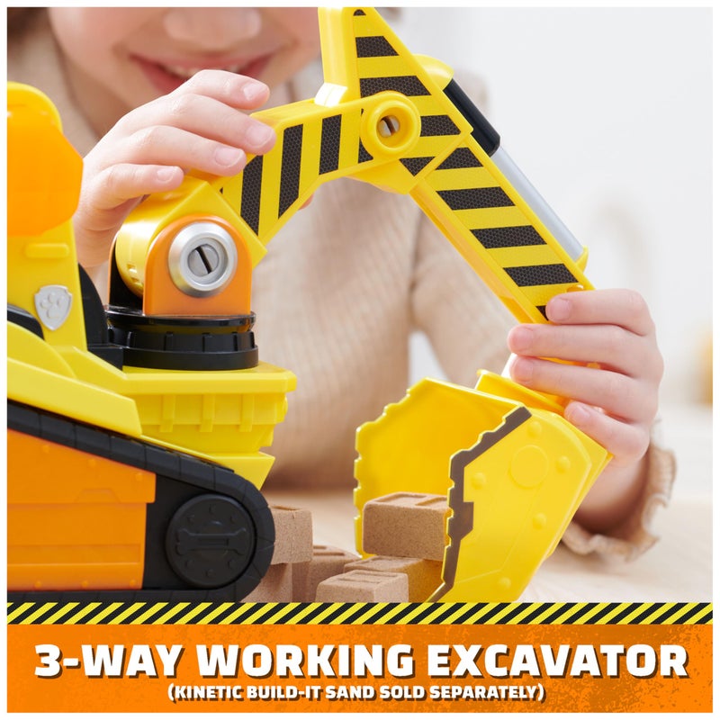 Rubble & Crew Rubble  Crew Bark Yard Deluxe Bulldozer Construction Truck Toy with Lights Sounds  Rubble Action Figure Kids Toys for Boys  Girls Ages 3 - Image 3