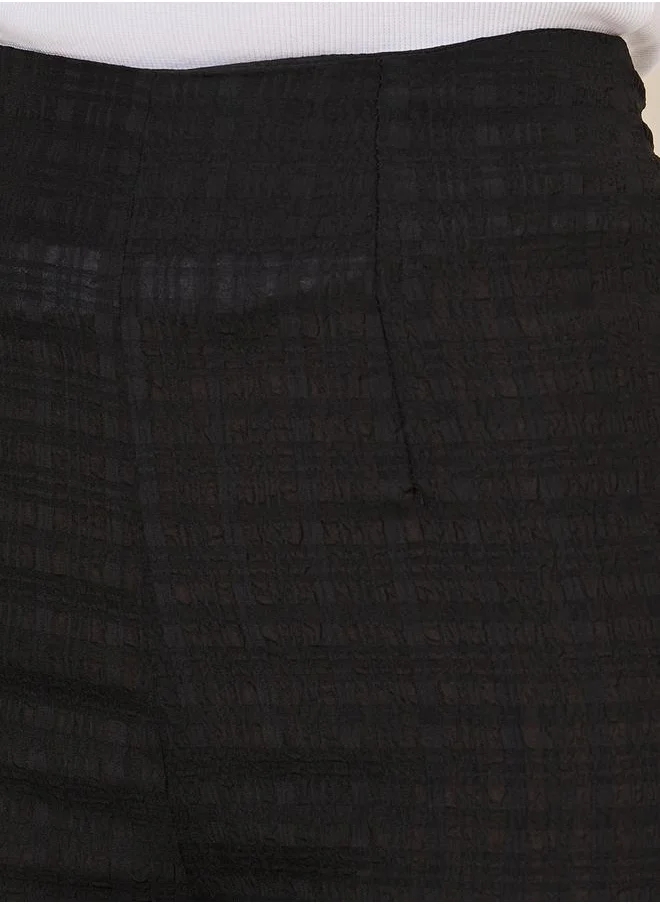 Styli Textured Seersucker Straight Fit Pants