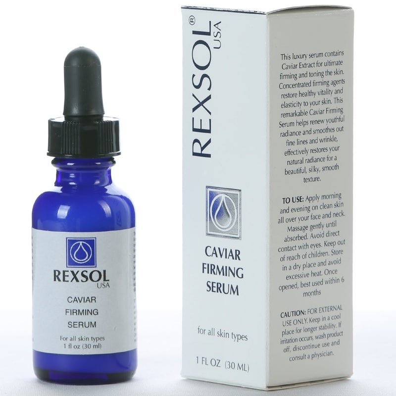 REXSOL Caviar Firming Serum | With Aloe Vera, Caviar Extract & Ginseng Root Extract | Helps renew youthful radiance and smooths out fine lines and wrinkle | For all skin types. (30 ml / 1 fl oz) - Image 1