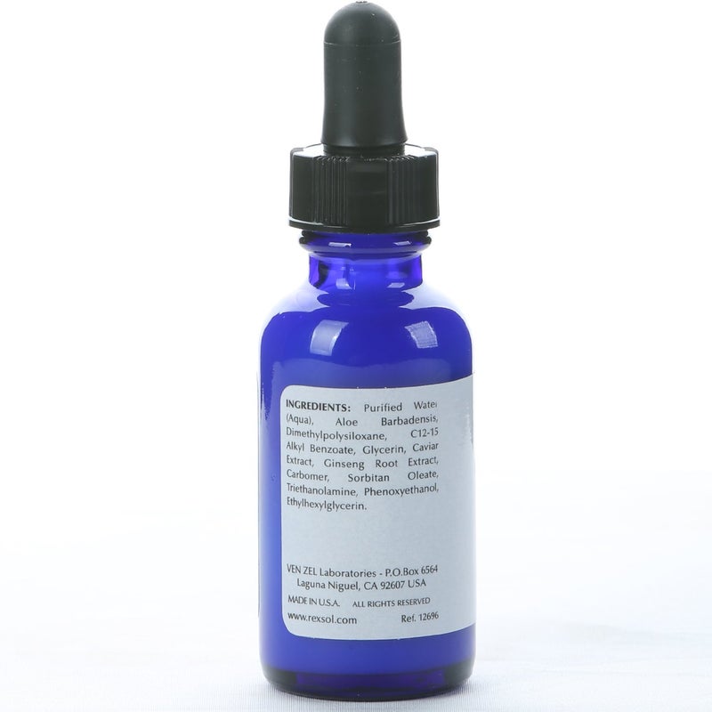 REXSOL Caviar Firming Serum | With Aloe Vera, Caviar Extract & Ginseng Root Extract | Helps renew youthful radiance and smooths out fine lines and wrinkle | For all skin types. (30 ml / 1 fl oz) - Image 4