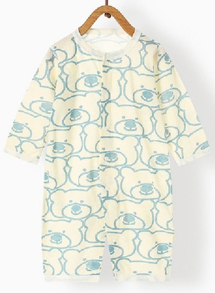 Gerenic Baby Jumpsuit, Newborn Clothes, Long Sleeved Pajamas - Image 1