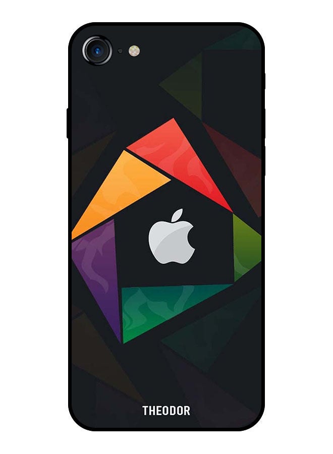 Theodor Protective Case Cover For Apple Iphone SE 2022 Apple Triangle Logo - Image 1