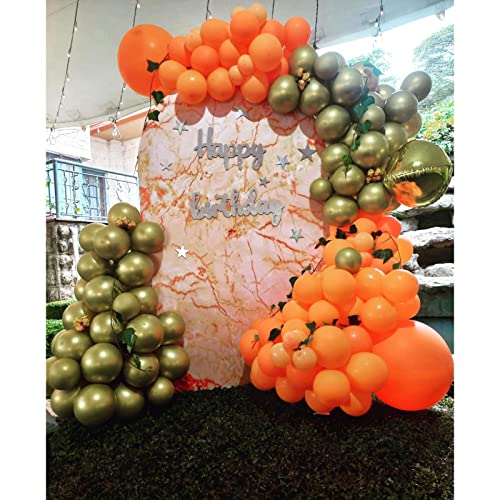 LYVEEF Orange Balloons 84pcs Arch Kit - 5in, 12in, 18in Matte Latex Balloons for Birthday, Baby Shower, Wedding - Image 5