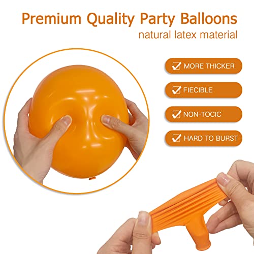 LYVEEF Orange Balloons 84pcs Arch Kit - 5in, 12in, 18in Matte Latex Balloons for Birthday, Baby Shower, Wedding - Image 3