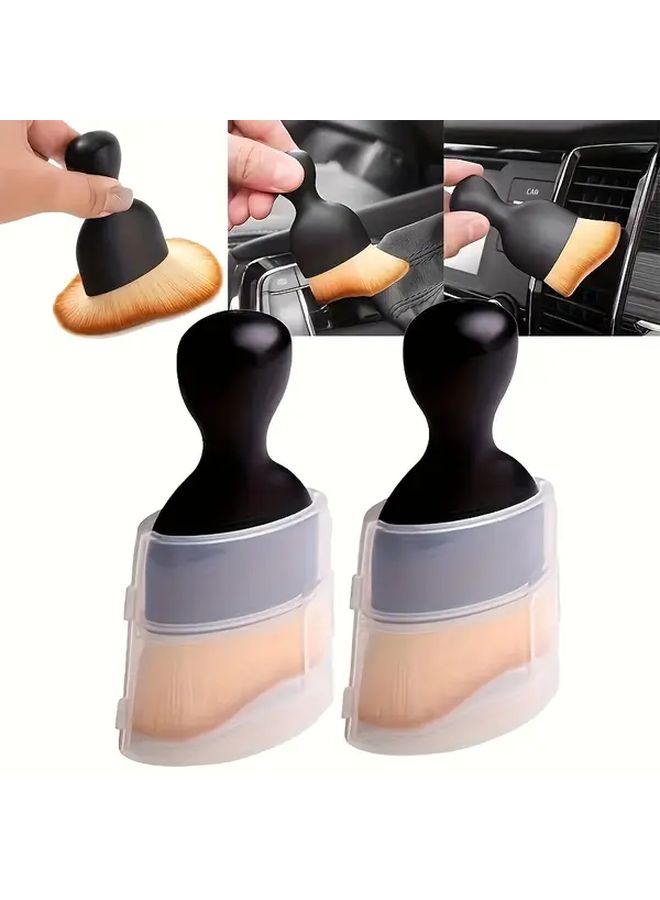 Long Car Detail Cleaning Brush Super Soft Bristles Multi Functional Interior Dust Removal Tool - Image 1