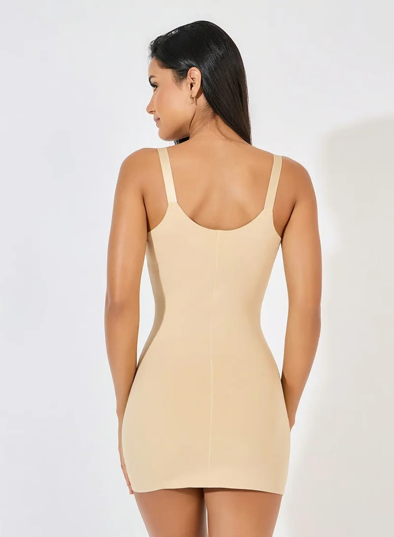 ستايلي Wide Strap Shaping Slip Dress