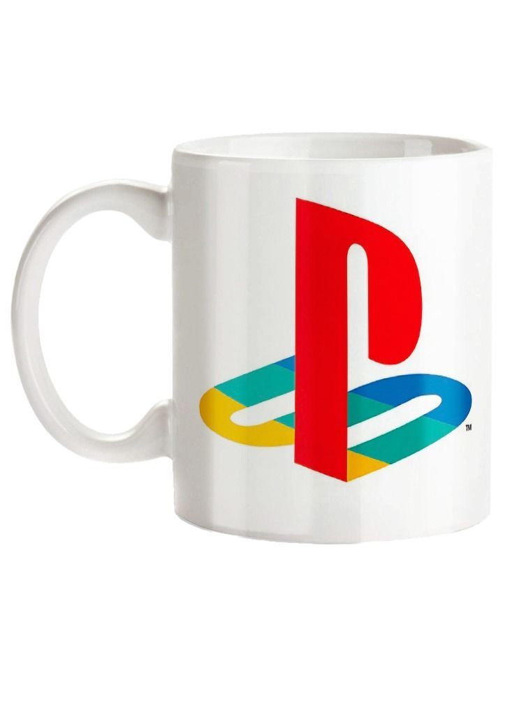 Phone Planet Playstation Logo Wrap Around Design Printed Coffee Mug 11Oz - Image 2