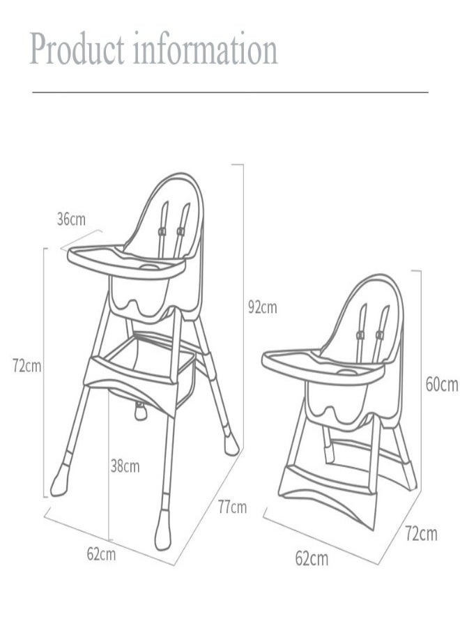 Luxury High Chair for Babies Safe and Adjustable Dining Seat with Footrest - pzsku/ZC000F65EC4C3DCC228C5Z/45/_/1728740086/f6618f5b-4d63-4bc7-b355-c4508bd5669b