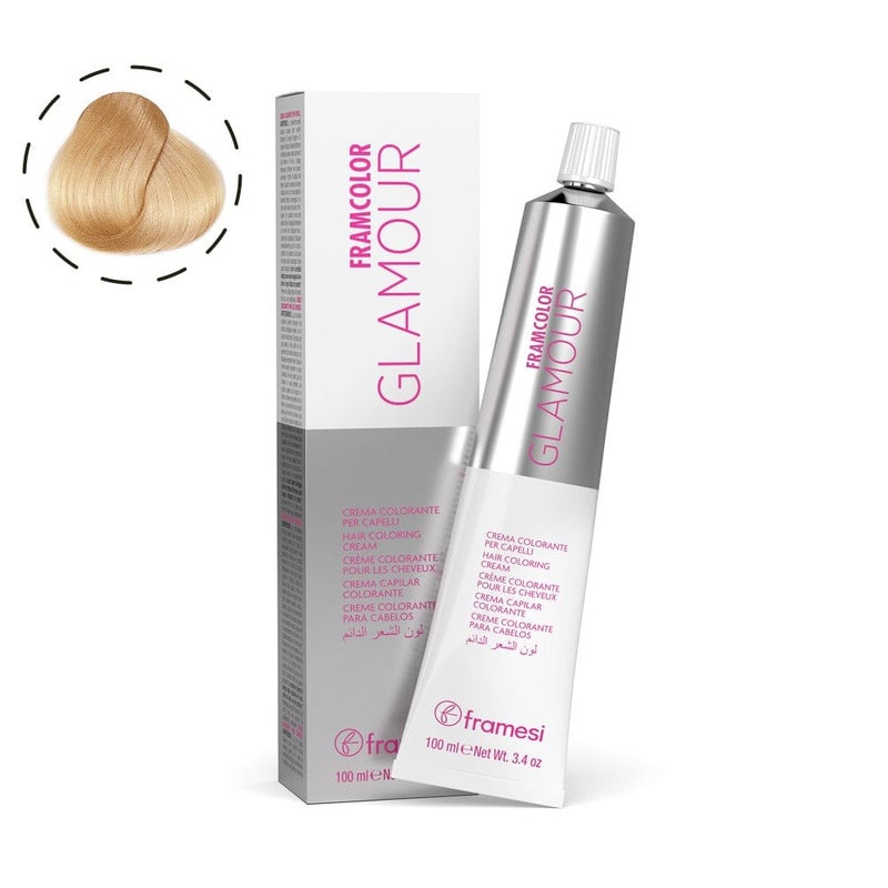 Framesi Morphosis Framesi FramColor Glamour 10 Platinum Blonde 100ml – Professional Extra Light Hair Color - Image 1
