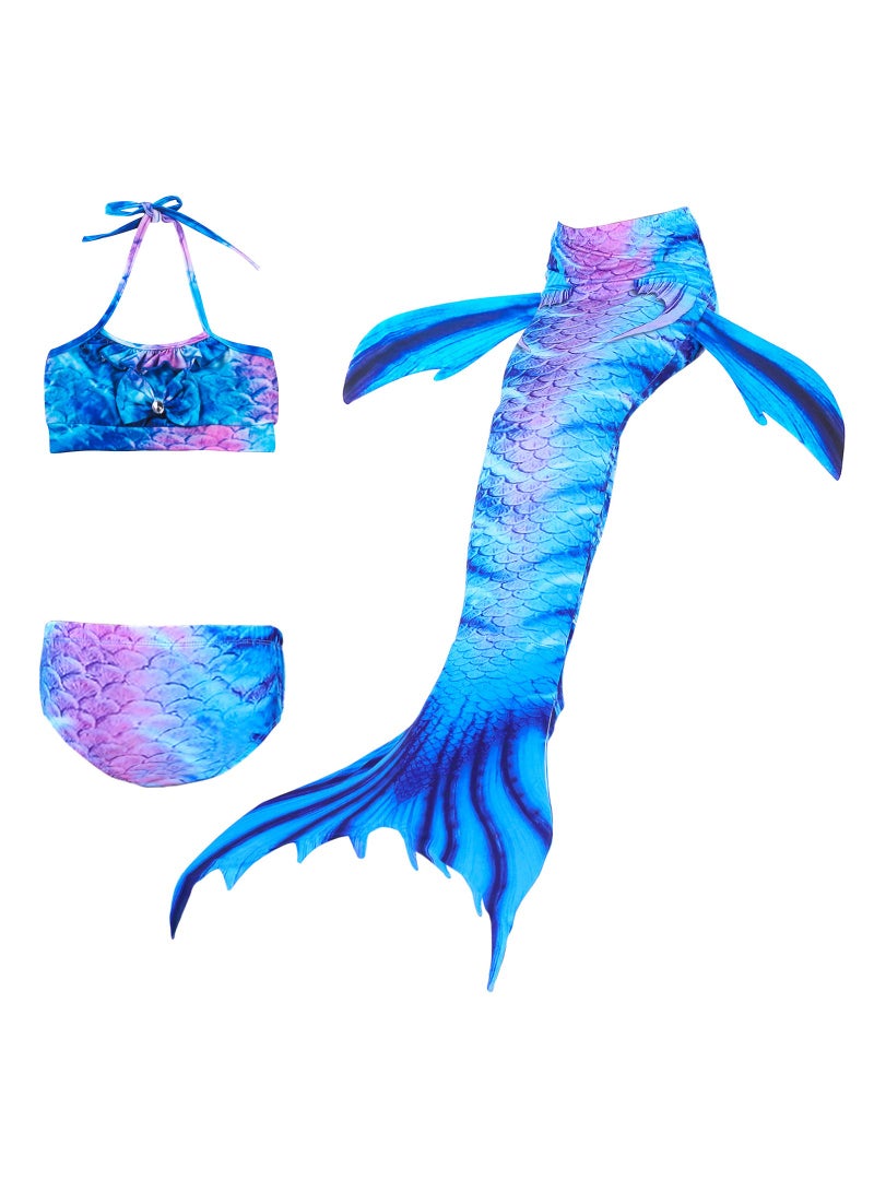 KUYING Children's Mermaid Swimsuit Bikini