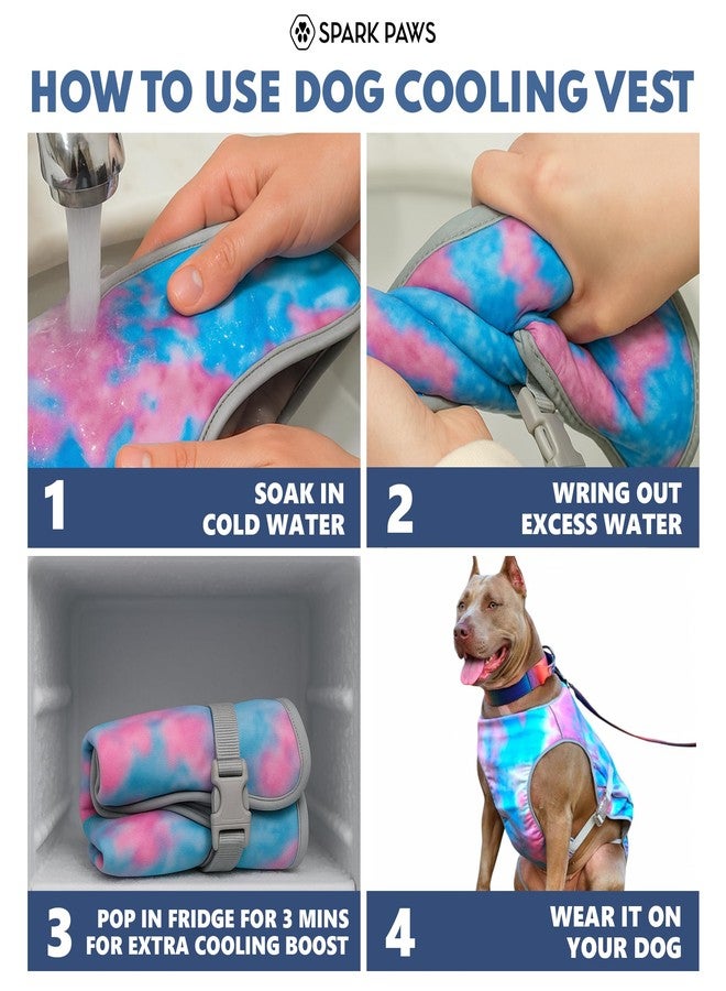 Spark Paws Chilltech™ Dog Cooling Vest - Cooling effect - Lightweight materials - SPF 50 UV protection - Snowcone, XL - Image 3