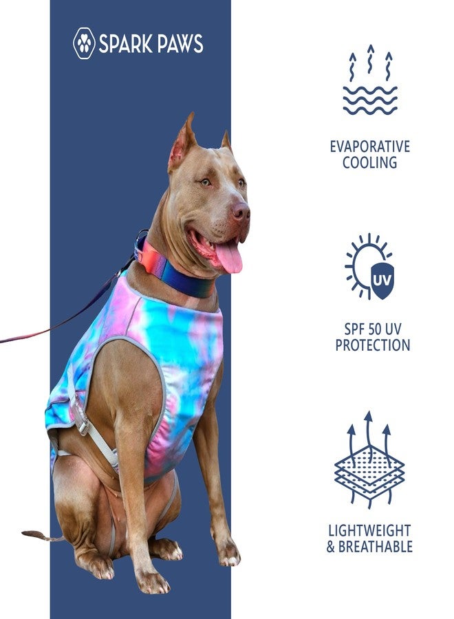 Spark Paws Chilltech™ Dog Cooling Vest - Cooling effect - Lightweight materials - SPF 50 UV protection - Snowcone, XL - Image 4