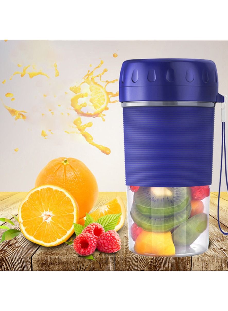 Portable Blender Cup, 300 ml Personal Blenders Mini Smoothies and Shakers Juicer Cup, USB Rechargeable Ice Blender Mixer