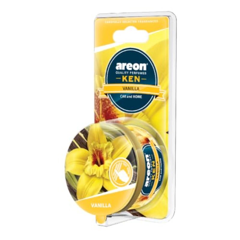 معطر هواء سيارة كين برائحة الفانيليا - عطر يدوم طويلًا - معطر هلام محمول مع ضبط كمية الرائحة - ملحقات سيارة أساسية - عبوة بسعة 1.23 أونصة - Image 5