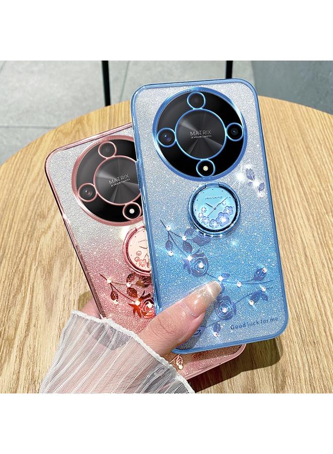 S-TOP Case For Honor X9b Gradient Glitter Immortal Flower Ring All-inclusive Phone Case - Image 4