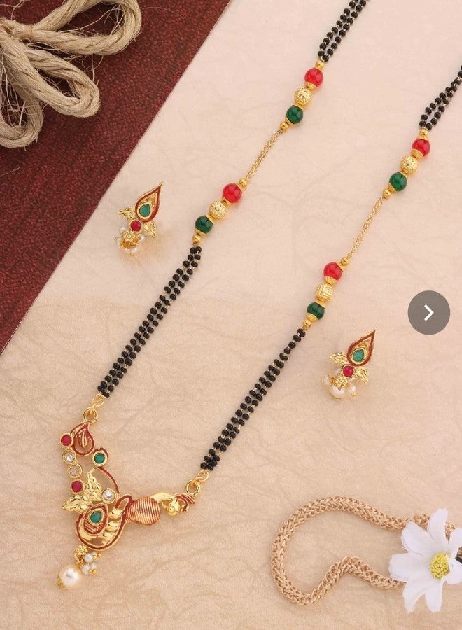 Untouched Meenakari Work Mangalsutra latest new designs Mangalsutra For Woman - Image 2