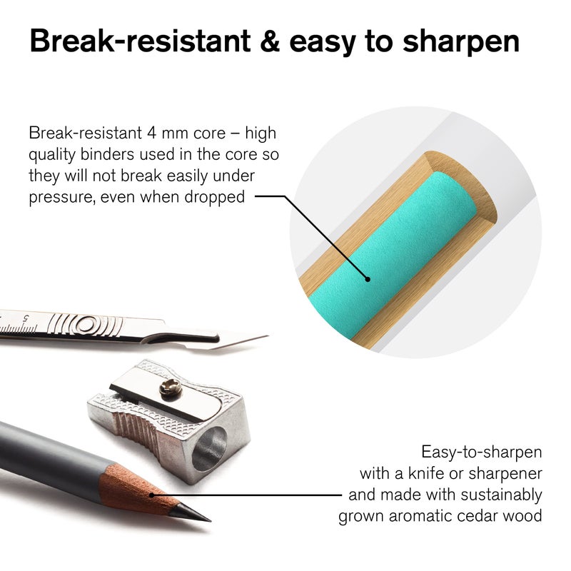 Winsor Newton Winsor & Newton Studio Collection Artist Pencils, Watercolor Pencils, Set of 24 - Image 4