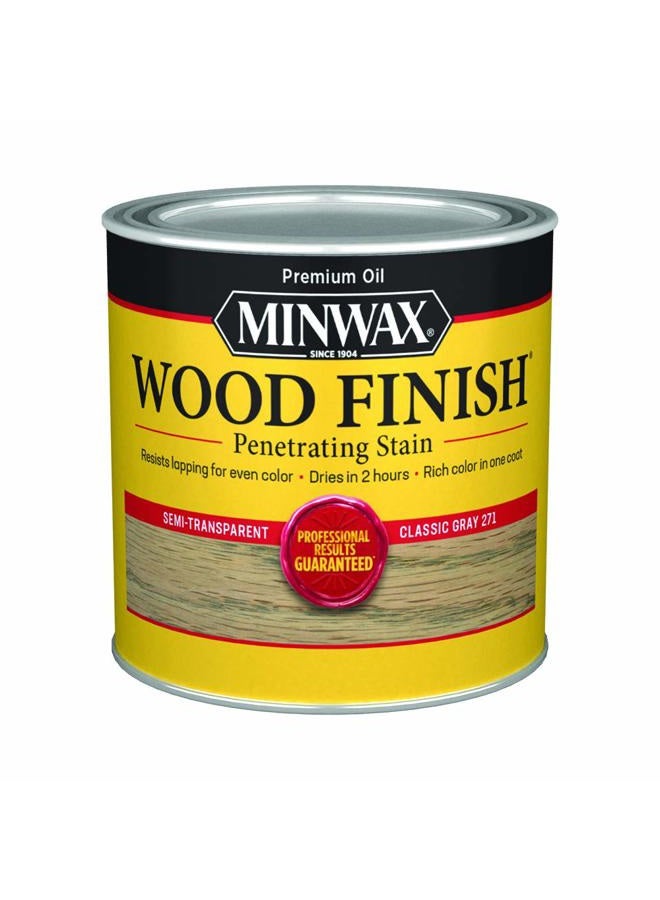 Minwax 1/2 pt 22761 زيت تلوين الخشب الكلاسيكي باللون الرمادي القائم على الزيت - Image 1