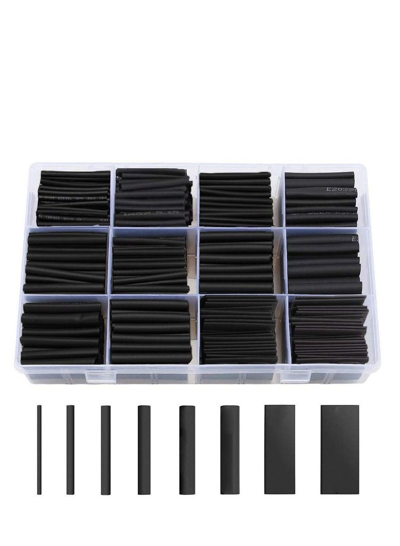 Y&D 625pcs 8 Sizes Heat Shrink Tubing, Tube Wire Wrap UL Approved Ratio 2:1 Electrical Cable Kit with Case  - Image 1