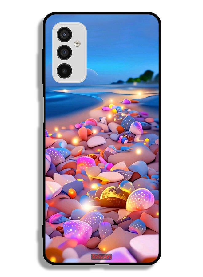Tolwak Samsung Galaxy M52 5G Protective Case Cover Stones Art - Image 2