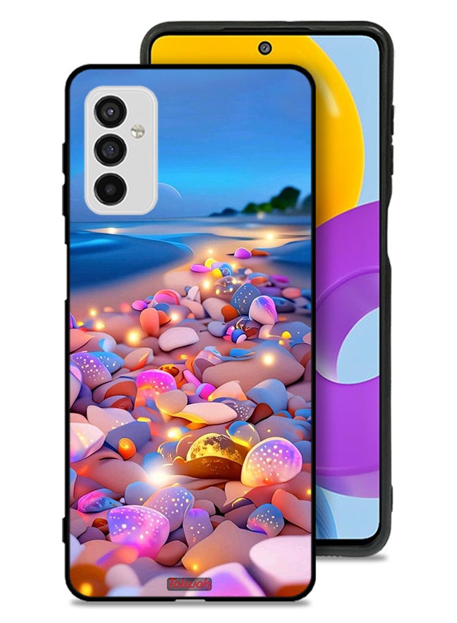 Tolwak Samsung Galaxy M52 5G Protective Case Cover Stones Art - Image 1