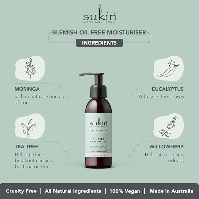 Sukin Oil Free Moisturiser 125 ml - Image 2