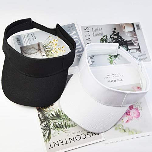 Marrywindix 5 Pieces Sport Wear Athletic Visor Sun Sports Visor Hat Visor Adjustable Cap for Women and Men - Image 4