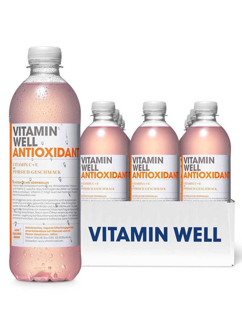 فيتامين ويل، ماء الخوخ المضاد للأكسدة، 500 مل، عبوة من 12 قطعة - Image 2