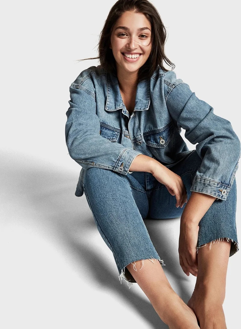 Cotton On Curve Boyfriend Denim Jacket