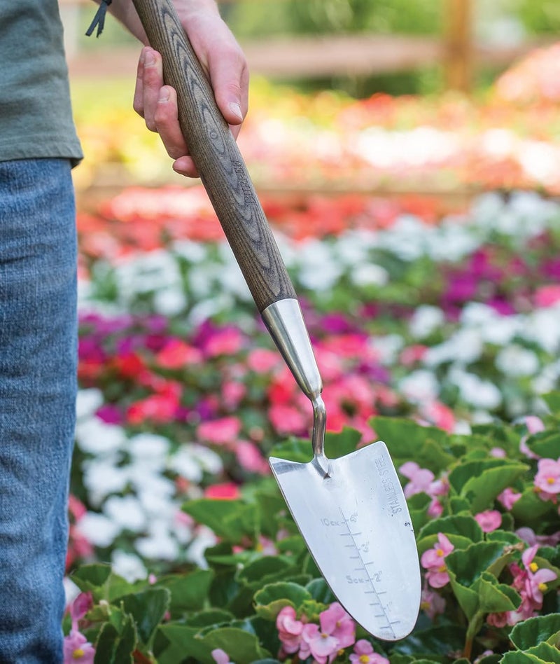 Burpee Burpee 26 Stainless Steel Durable Trowel with 20 Long Handle 6 Shovel Head  Leather Strap for Hanging Storage  10 Year Garden Tool Warranty - Image 2