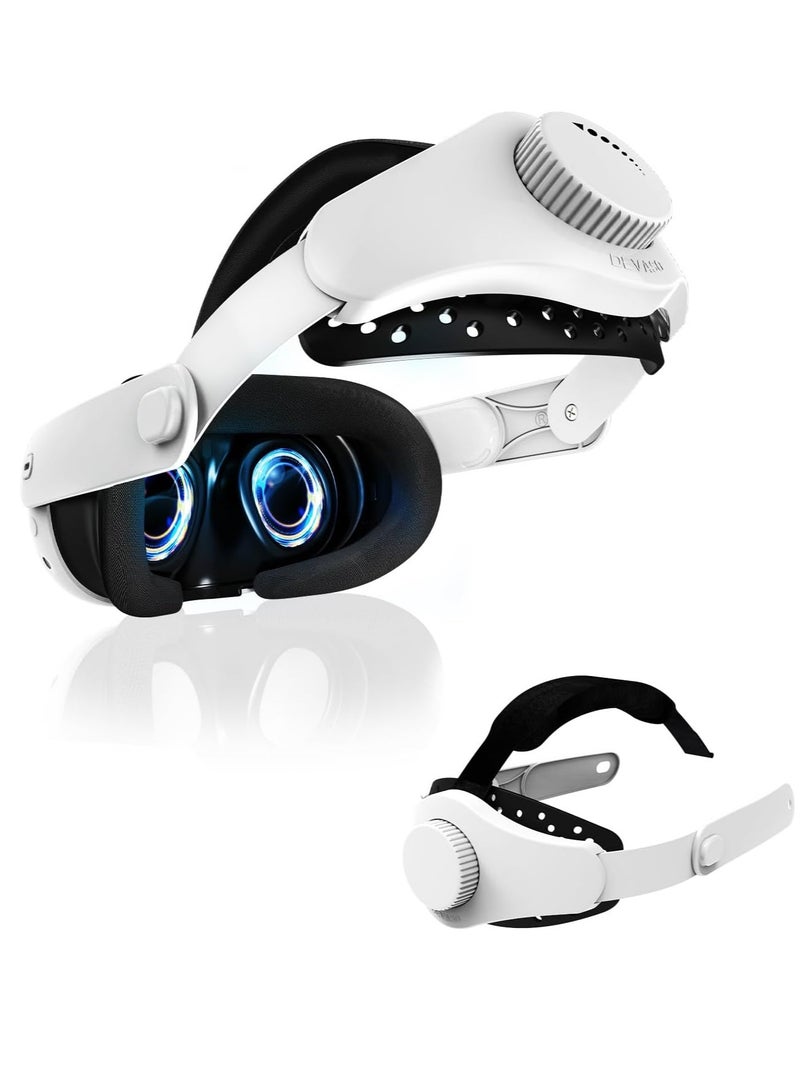 SYOSI RC Head Strap for Meta Quest 3, Adjustable Comfortable Elite Strap Replacement VR Headset Strap for Oculus Quest 3 Accessories, Reduce Head Pressure and Improve Immersion  - Image 1