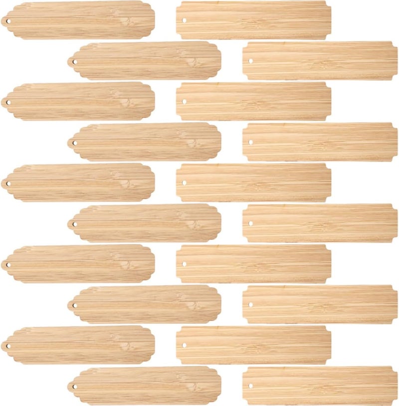 Local supply chain stock SHERCHPRY 20Pcs Unfinished Wooden Bookmarks with Hanging Rectangle Blank Craft Tags for DIY Painting Staining and Engraving Wood Bookmark Blanks for Ornaments and Home Decoration Connectable modular Seasonal & permanent compatible Liquid tight joint Diverse application fit Dense material Pre-sale confirmed stock Modern look Multi-demand compliant quality Daily wear upgraded resistant material Flat working surface Treated anti-rust metal Elegant practical design Multiple local stock source Simple multifunctional build Climate adapted upgraded quality Proper storage environment Integrated local logistics Upgraded general material Classic practical design Affordable purchase options All user group compatible Quick available purchase options Repeated use resistant selected material Reliable durability - Image 1