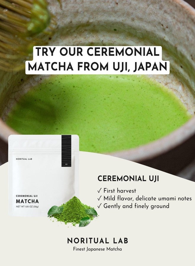 NORITUAL LAB Ceremonial Matcha Uji - First Harvest Authentic Ceremonial Grade Matcha from Japan - Pure Japanese Green Tea Powder - 1.05 oz - Image 2