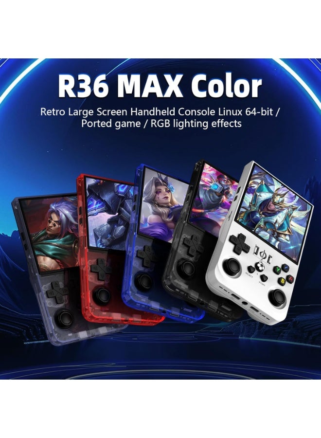 ELTRAZONE 2025 New R36MAX Retro Handheld Game Console – 4.0 Inch IPS Screen Portable Gaming Console with 64GB Built-In Memory, Linux System, 4000mAh Battery, Mini Pocket Arcade, Classic Emulator Player, Black - Image 2