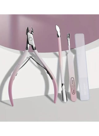 4pcs Manicure & Pedicure Set: Stainless Steel Cuticle Nippers, Dead Skin Remover Pliers - Odorless Nail Care Tools - view 4